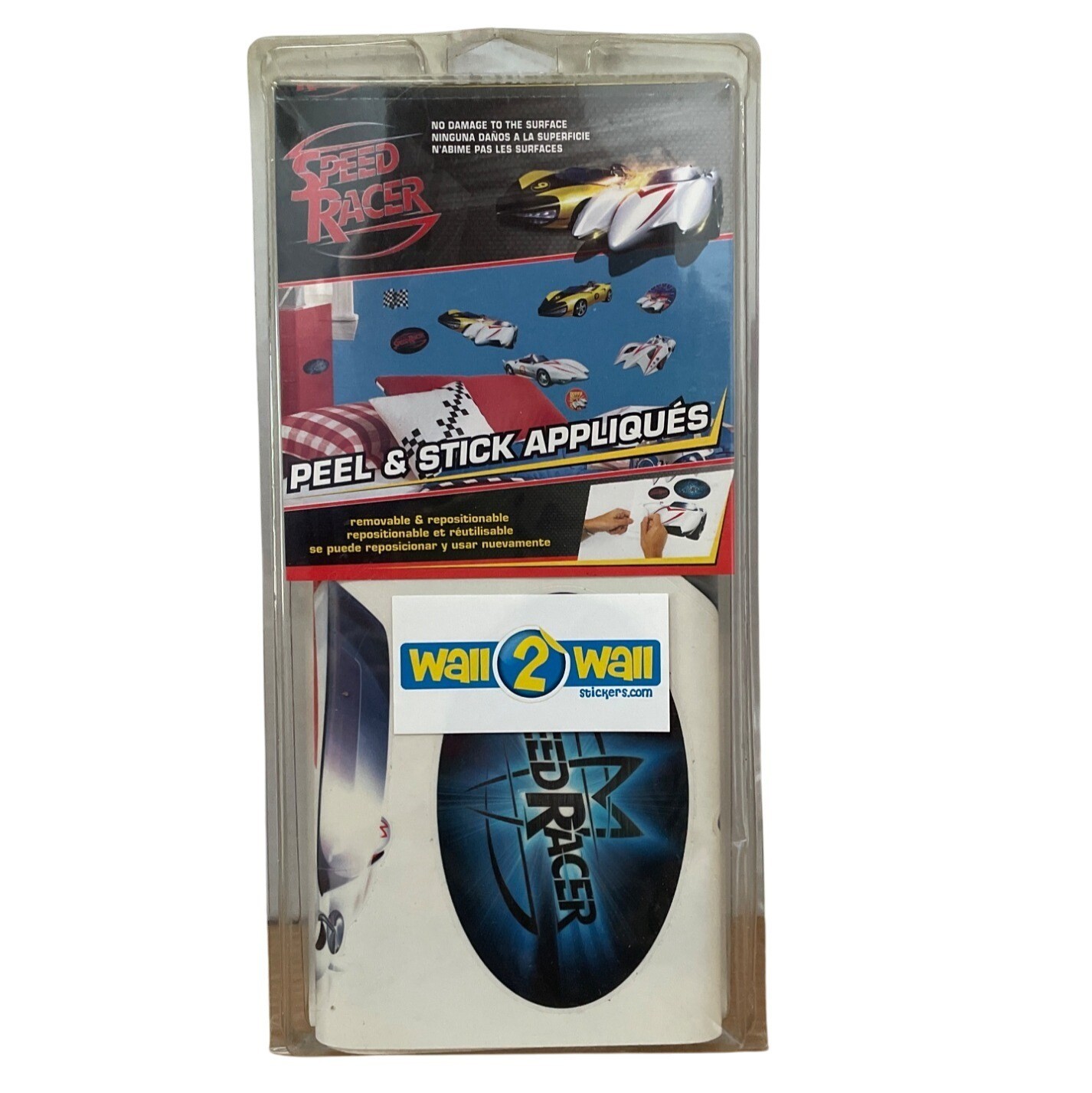 RoomMates Speed Racer Peel and Stick Appliqués Wall Decor Decals Warner Bros New