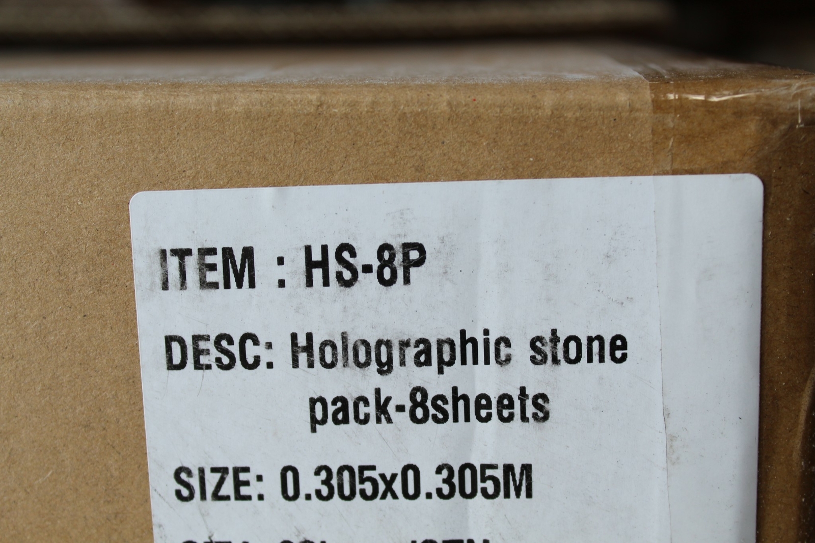 SNC Tuning Adhesive Holographic Stone 12×12 8pk Mixed Color Vinyl Sticker Sheets
