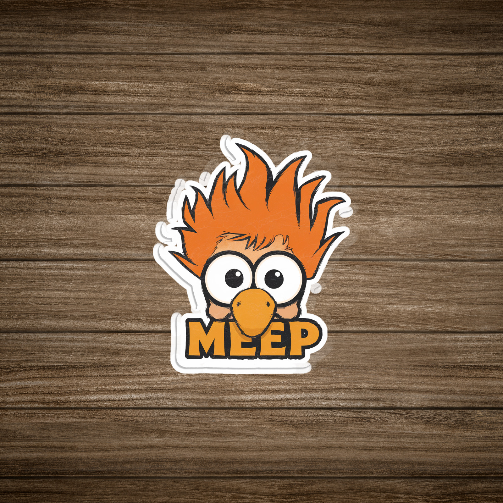 Beaker the Muppet Meep Funny Vinyl Sticker for Science Fans #1604