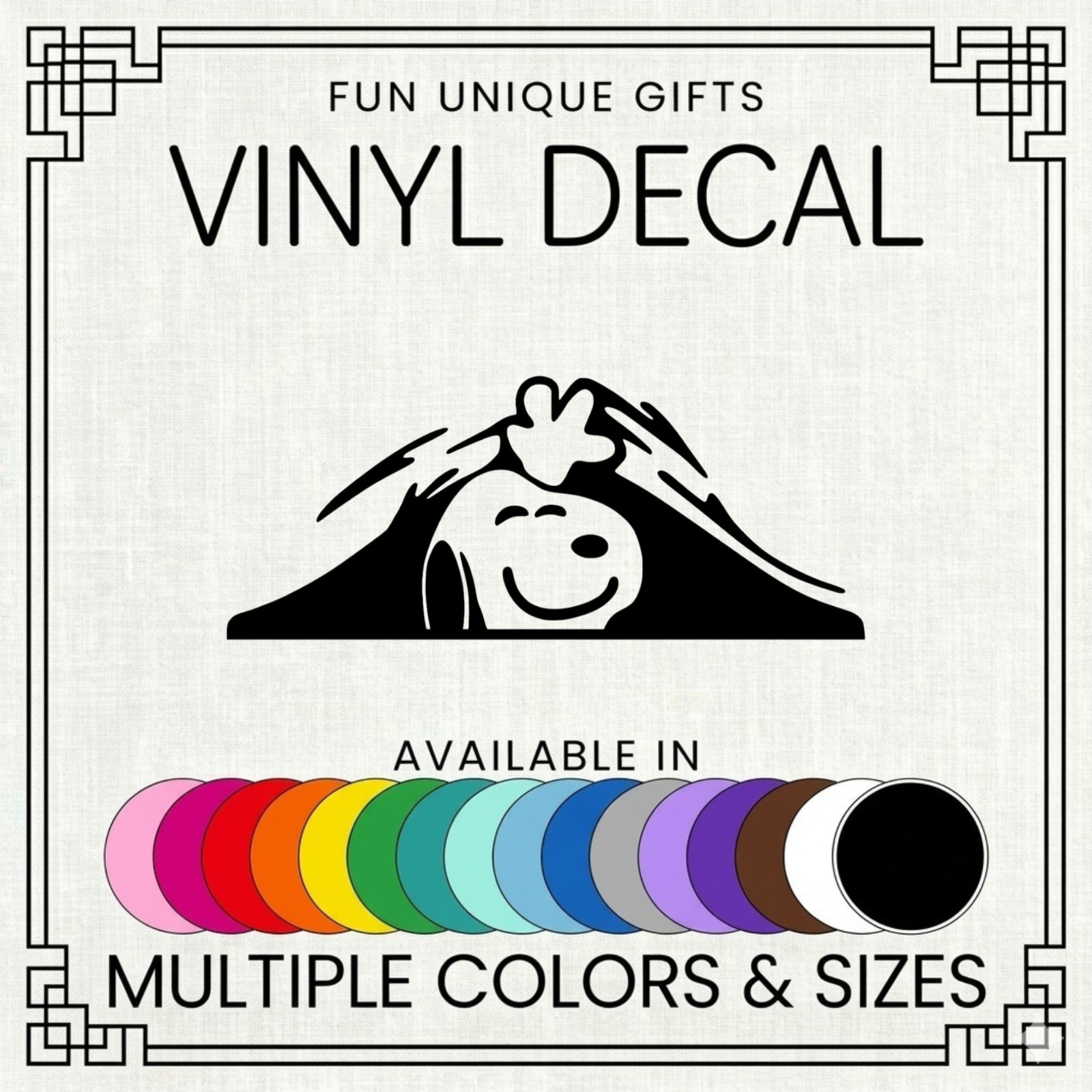 Snoopy Vinyl Decal Sticker -Multiple Colors & Sizes- SHIPS FREE!