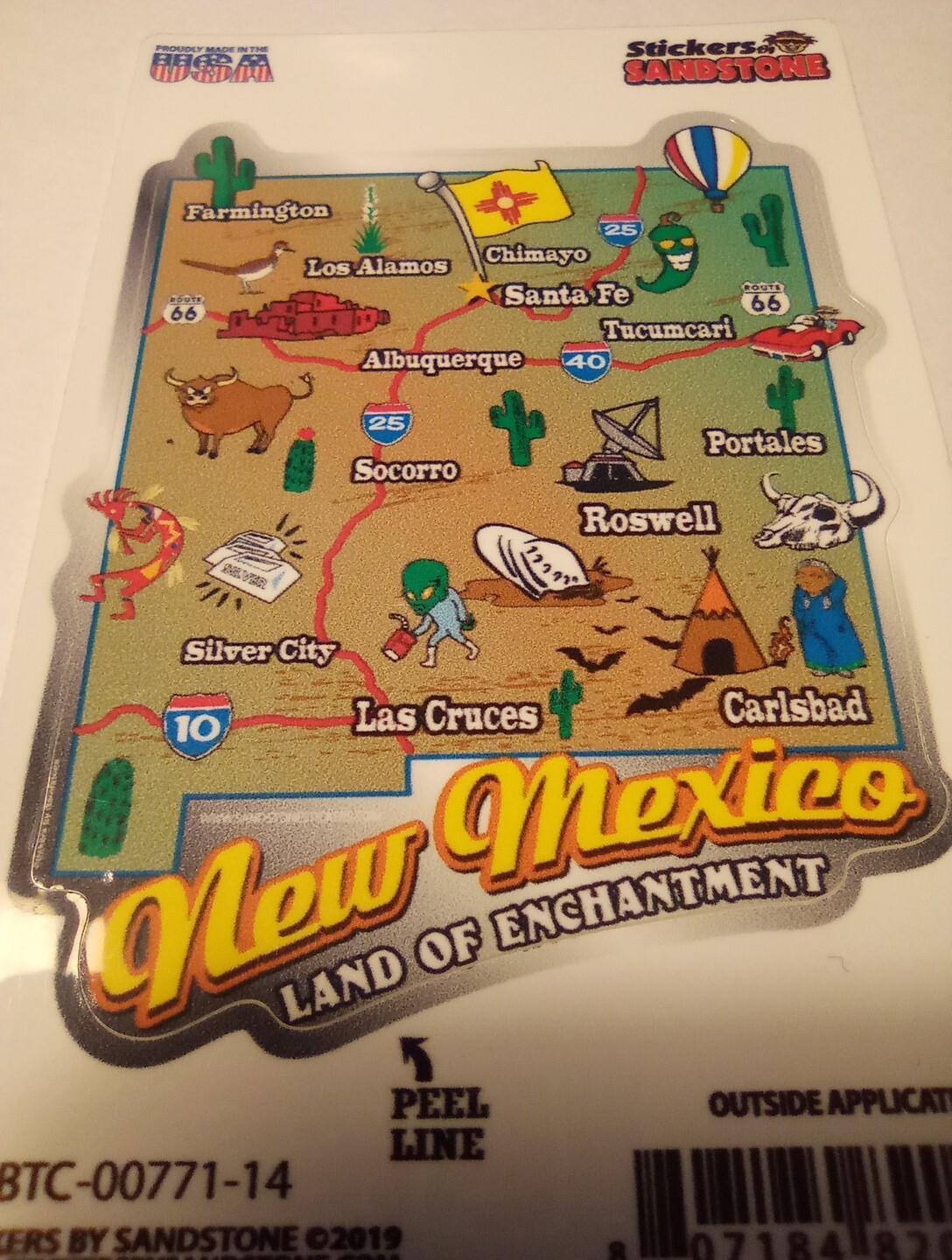 NEW MEXICO LANDMARK LOGO STICKER GREAT FOR ANY COLLECTION NEW!