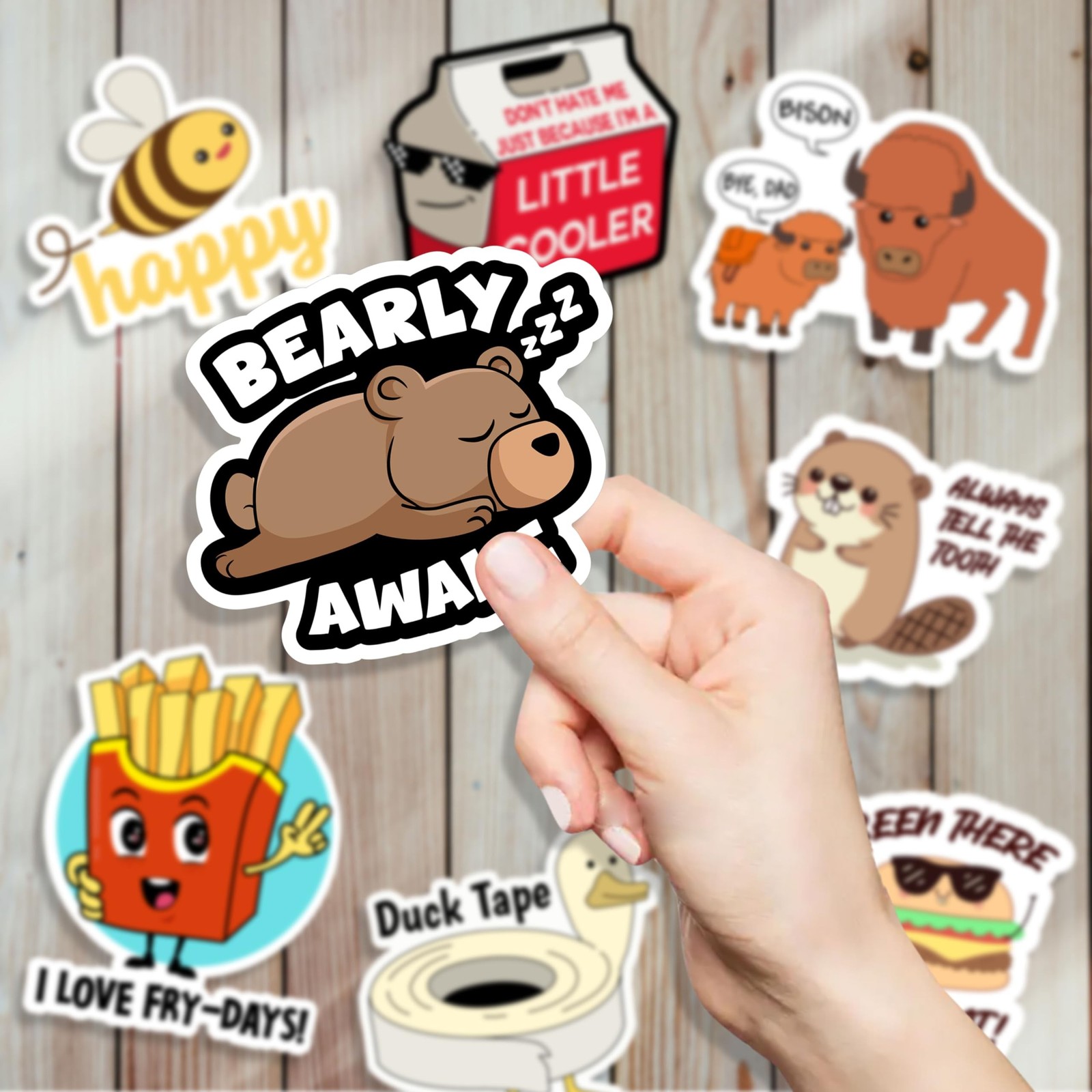 123 PCS Funny Pun Stickers for Adults, Hilarious Punny Gift for Laptop, Water…