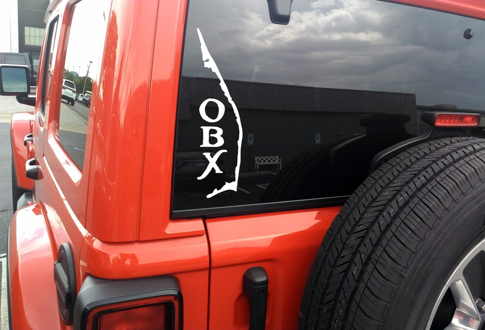 Outer Banks OBX Map Vinyl Decal V2 – Duck Corolla Hatteras NC – Die Cut Sticker