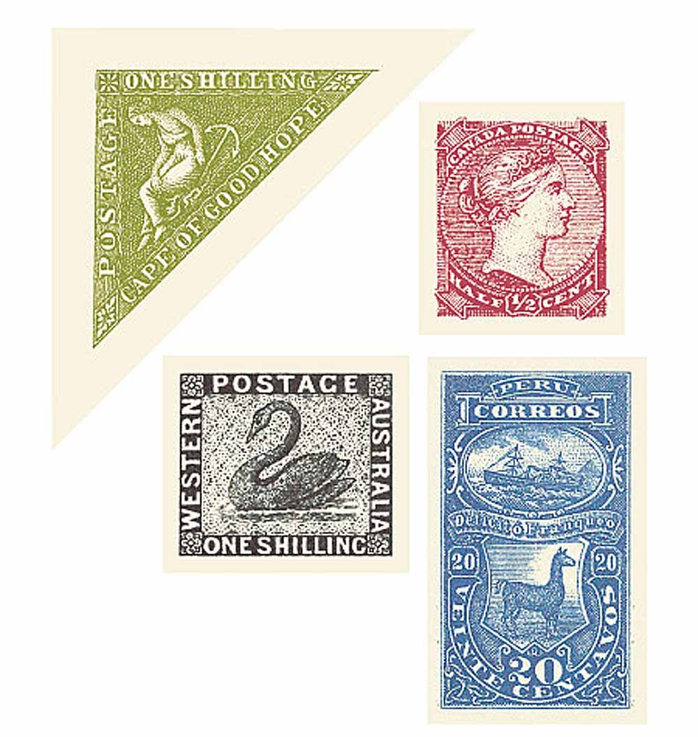Stamp Stickers 25 Wallies Travel Mail Decorate Decals Walls Wood or Any Surface