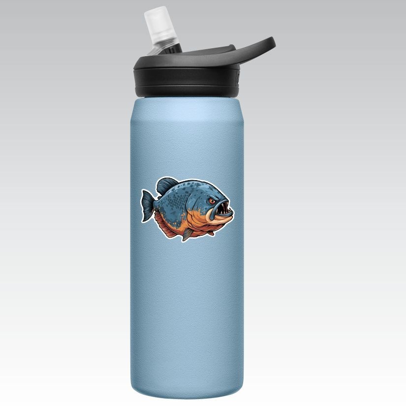 Piranha, Sticker, Peel N' Stick, Different Sizes