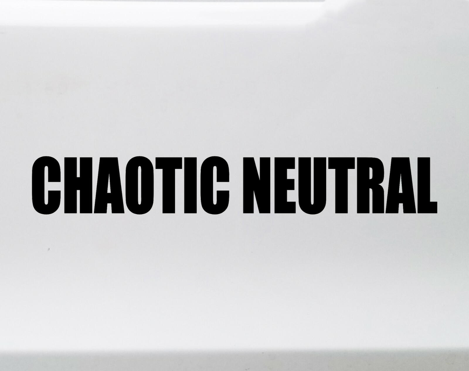 Chaotic Neutral Vinyl Sticker | RPG Role Playing Character Alignment | Decal