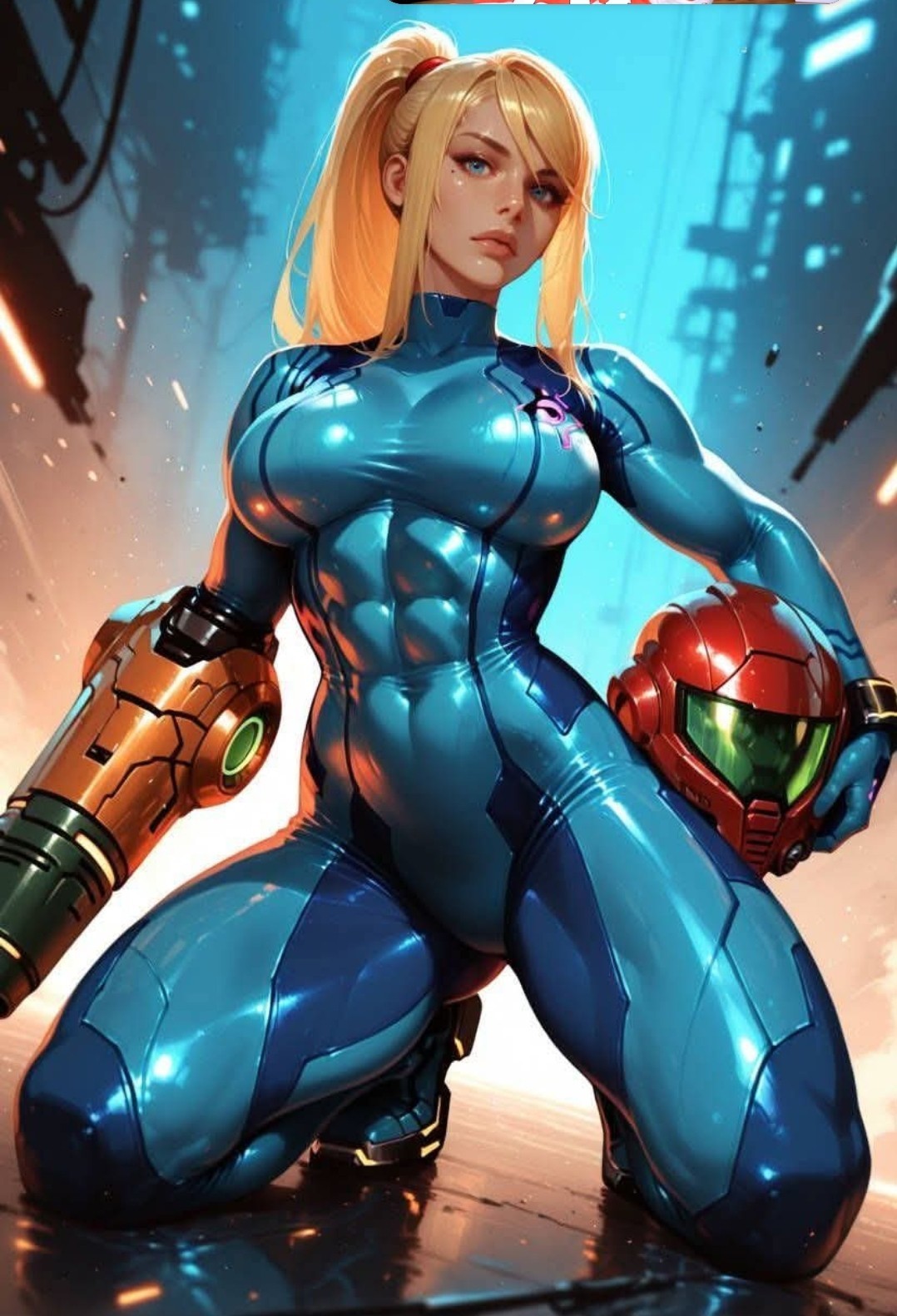 NINYENDO X METROID: SAMUS ARAN X VYNIL HIGH GLOSS STICKER X 3X2 INCHES STICKER