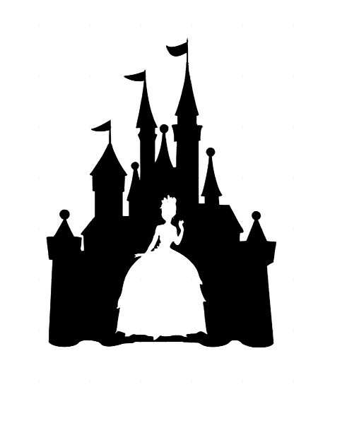 Custom Vinyl Decal Run Castle Cinderella Aurora Belle Tiana Jasmine Pocahontas