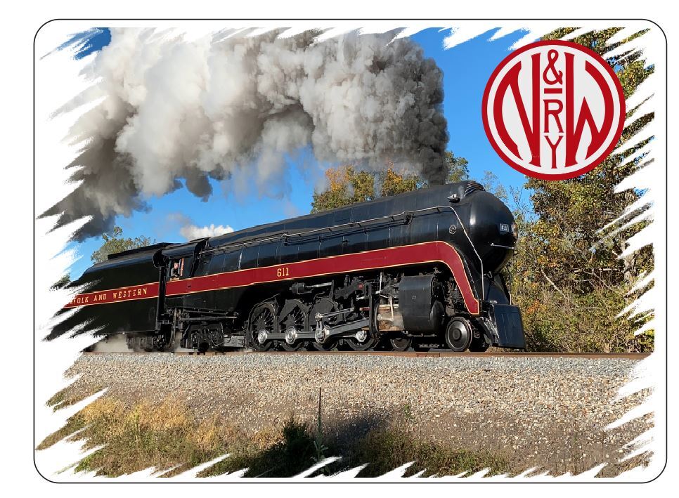 Norfolk & Western Railroad Railway Train Sticker Decal R7233 YOU CHOOSE SIZE