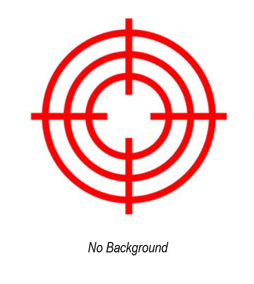 Bullseye Sticker PICK SIZE COLOR Vinyl Decal Target Range Crosshair Car Bumper