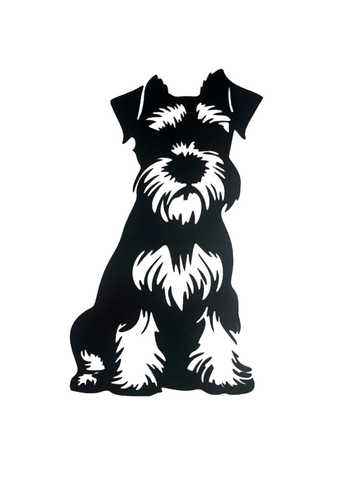 Schnauzer dog design #3 Decal for car Windows Laptops most Smooth Surfaces