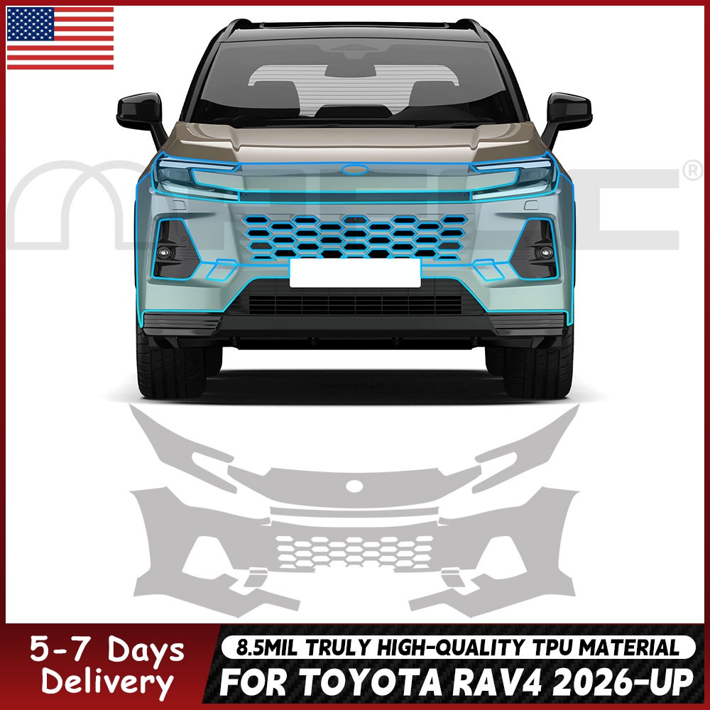 For Toyota RAV4 2026-UP Paint Protection Gloss Clear Film Pre-Cut TPU PPF Kits