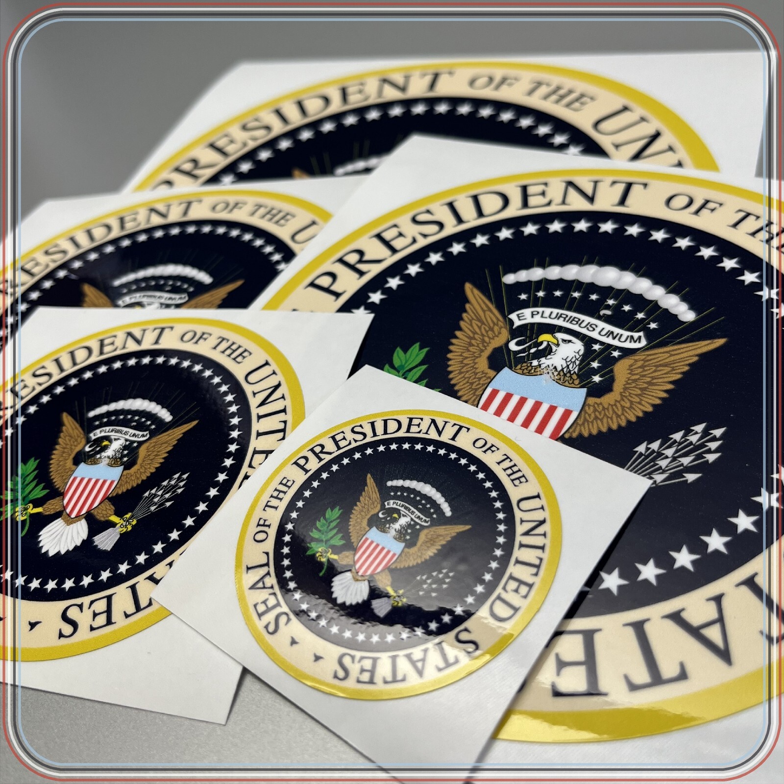 Presidential Seal Laminated Sticker Choose from 2", 3", 4", 5" or 6" Sizes