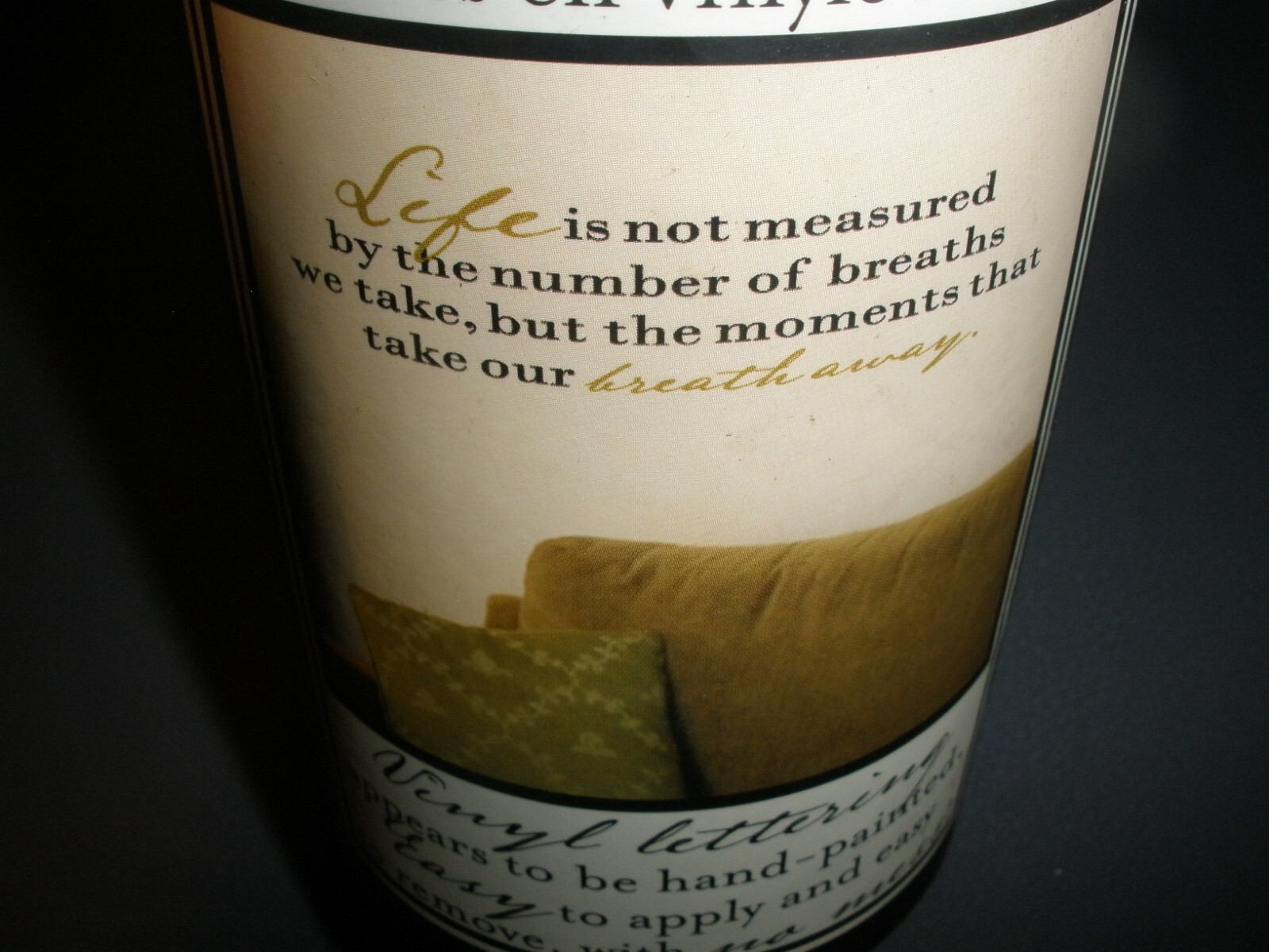 Once Upon A Wall DCWV Home Removable Vinyl-Life isnot measured by thenumber(SU62