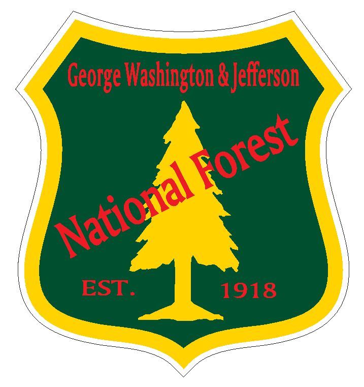 George Washington & Jefferson National Forest Sticker R3238 YOU CHOOSE SIZE