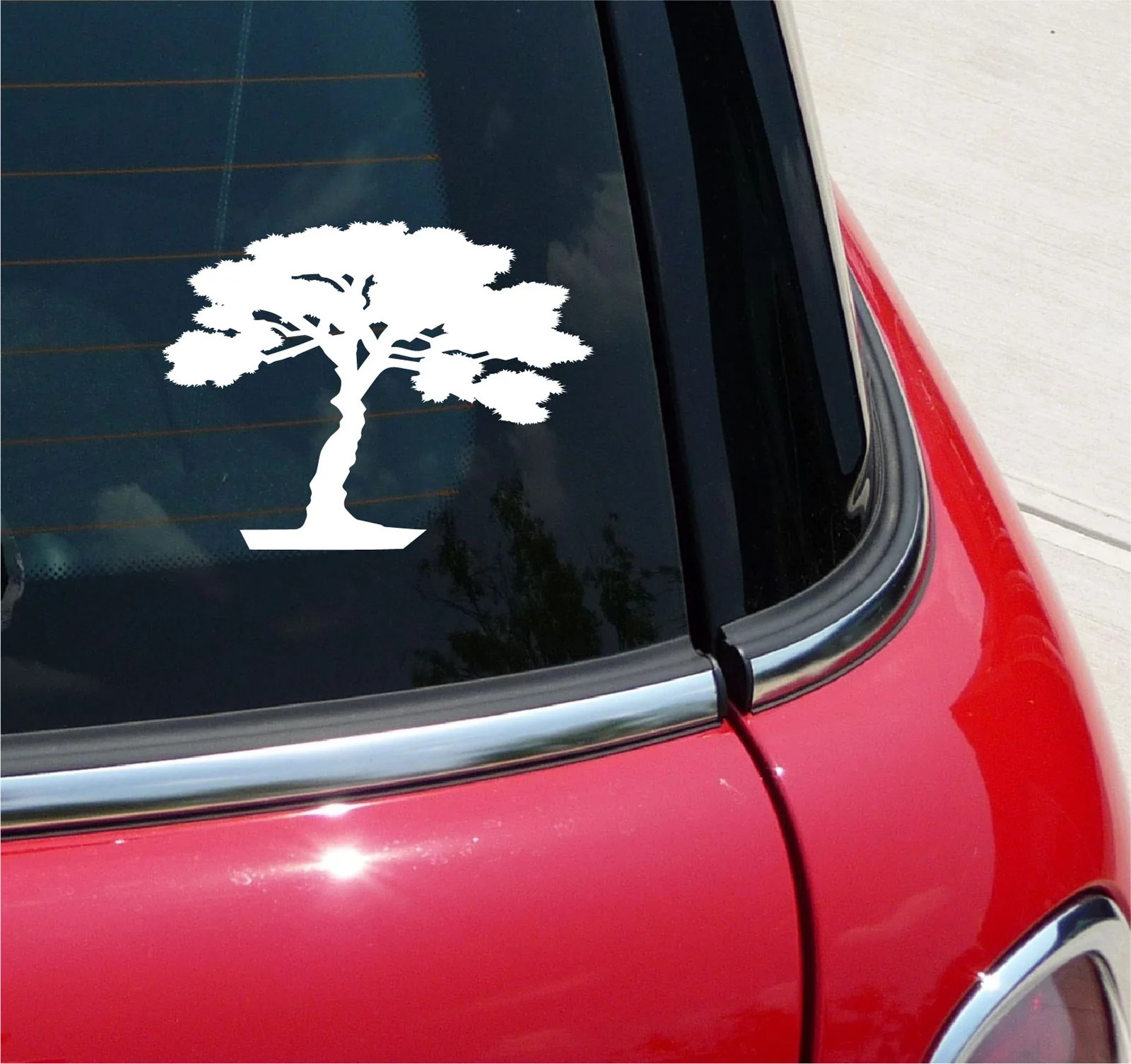 BONZAI TREE VINYL DECAL STICKER FUNNY PLANT JAPANESE PRUNE CAR TRUCK WINDOW
