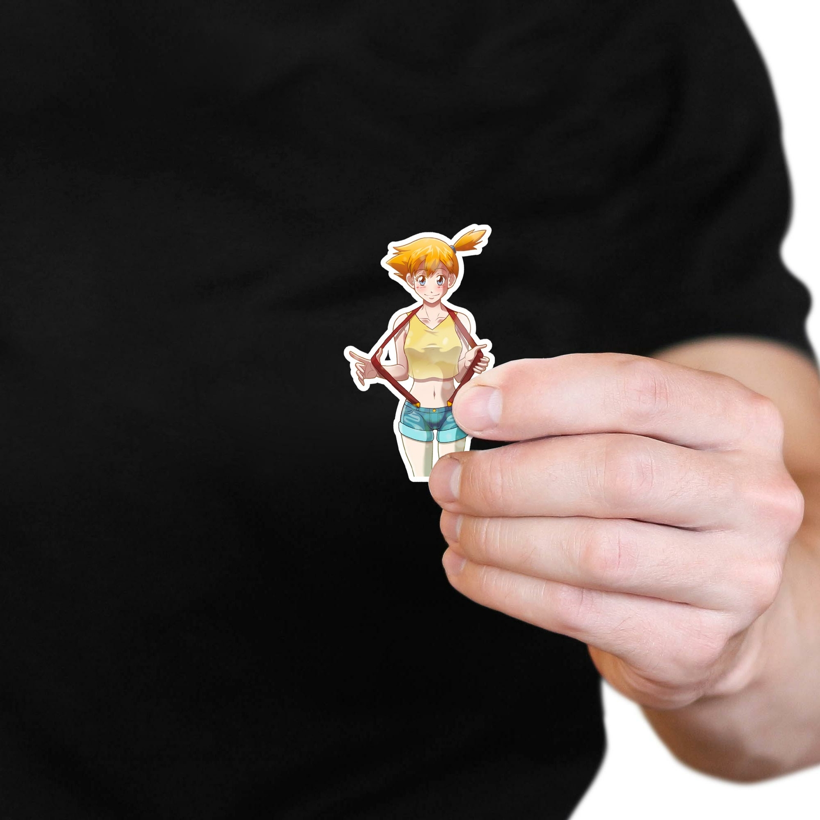 Misty Pokemon Trainer Anime Cute 3" Die-Cut Glossy Vinyl Sticker