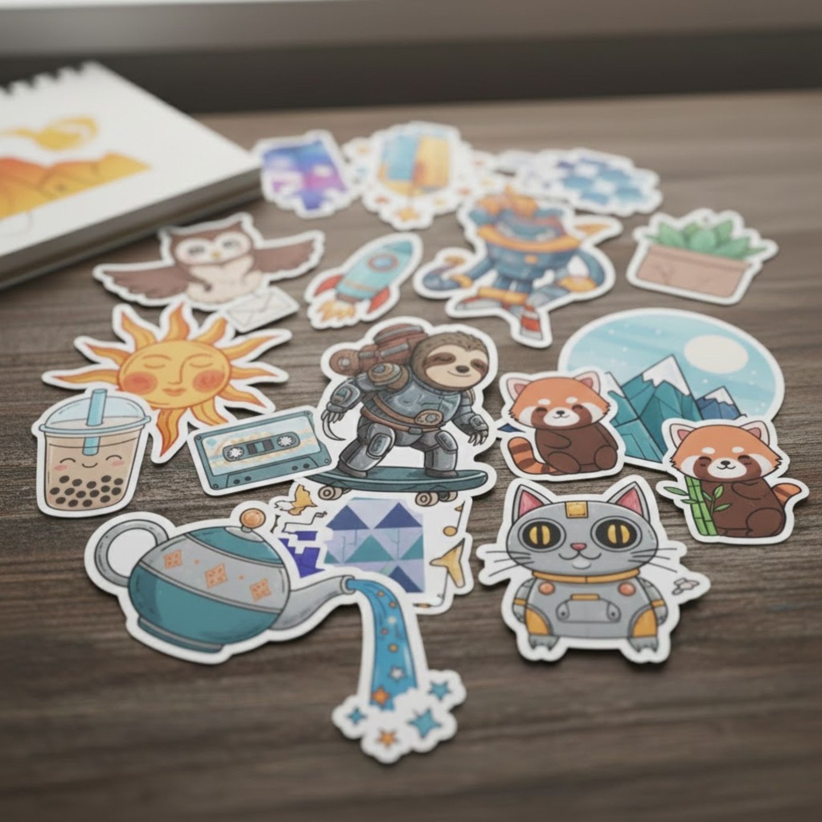 Custom Size Die Cut Sticker Decals Labels Logo Bulk Vinyl Waterproof UV Resist