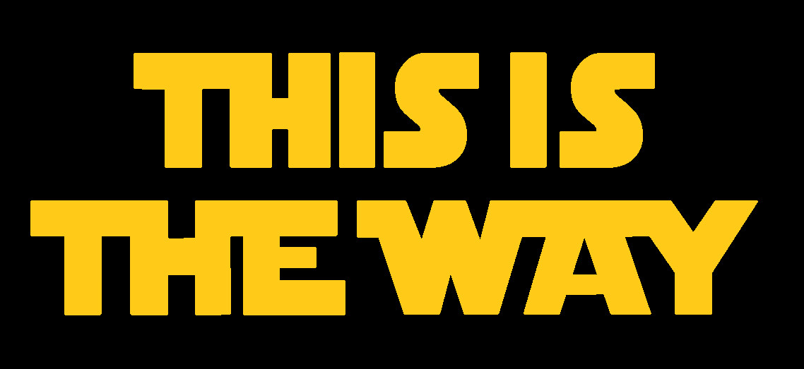 THIS IS THE WAY, STAR WARS, MANDALORIAN, Decal Stickers for Car, Laptop, Tablet