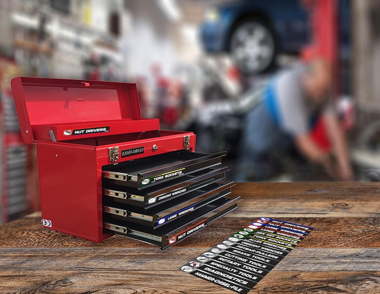Ultimate Adhesive Toolbox Label Set – 90 Labels – Organize Box Drawers & Tools