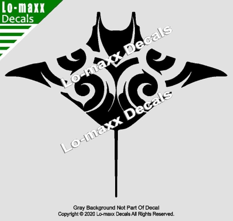 Manta Ray Fish Sea Life Seashore Ocean Beach Car Truck SUV Die Cut Vinyl Decal