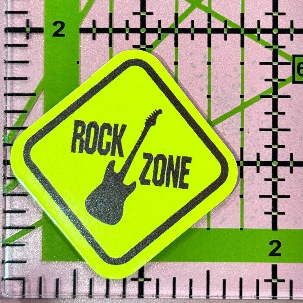 ROCK ZONE Spoof Warning Sign- Vinyl Decal Sticker Bomb Waterproof Durable Fun