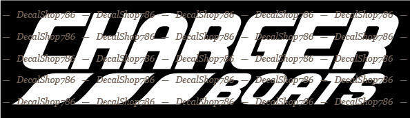 Charger Boats – Outdoor Sports – Vinyl Die-Cut Peel N' Stick Decals/Stickers