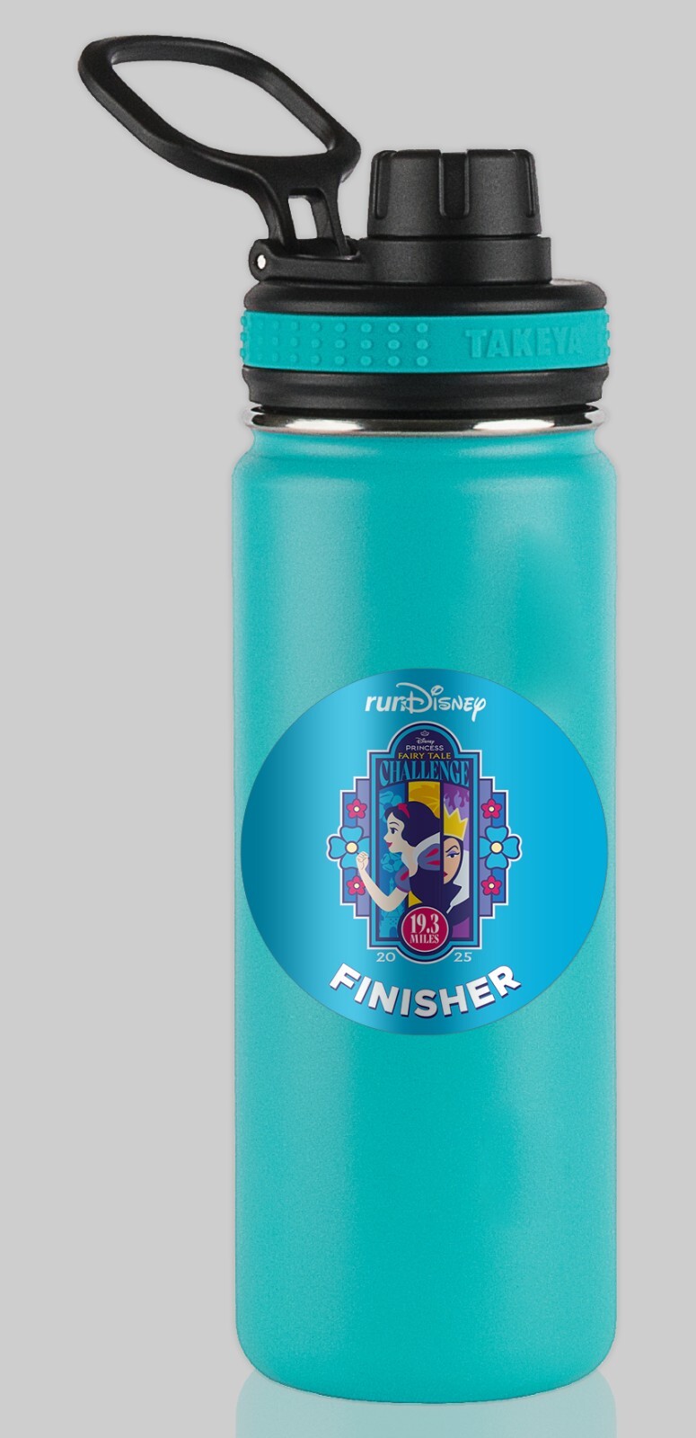 RunDisney Princess Weekend 2025 Fairy Tale 19.3 FINISHER Water Bottle Sticker