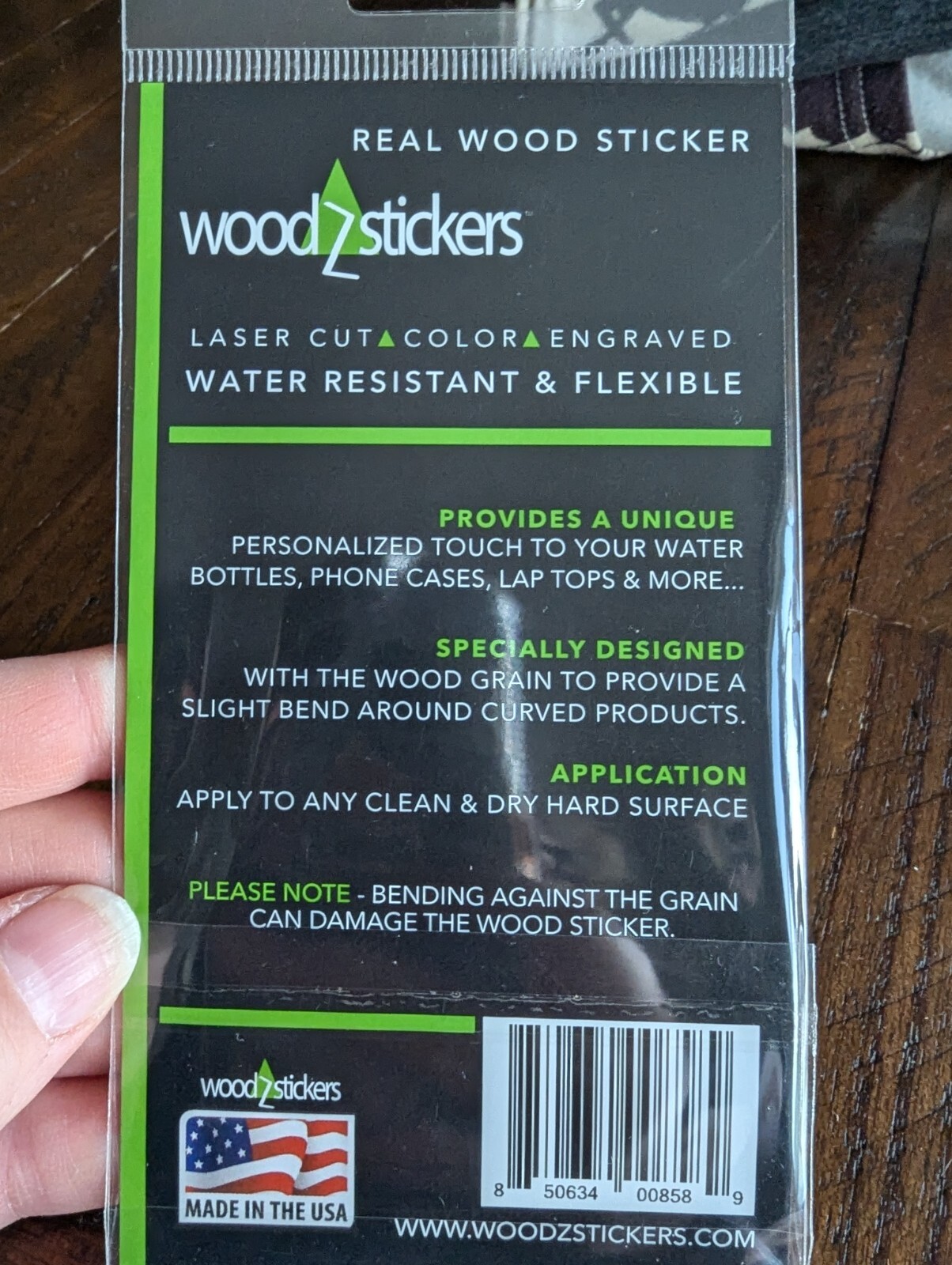 Wooden Cat Sticker