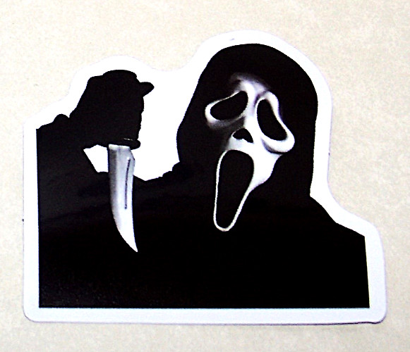 "SCREAM" Cut Sticker Decal Scary Movie Horror Film Ghost Face
