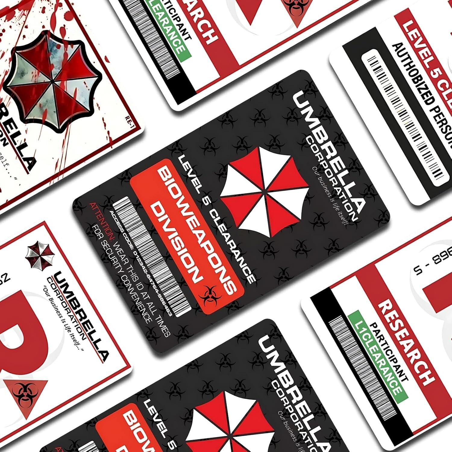 Credit Card Skin 4PCS Umbrella Corporation Credit Card Skin Sticker Cover