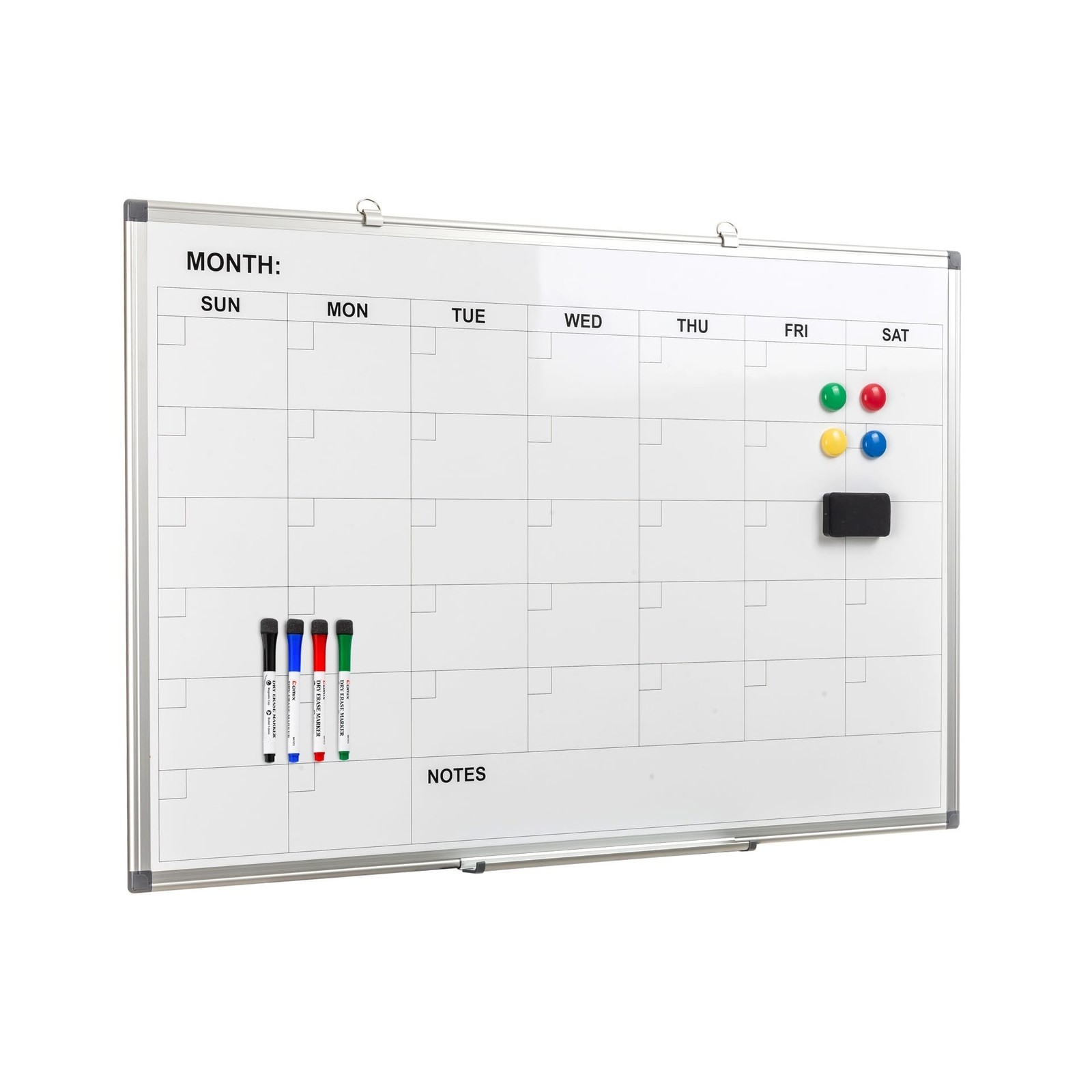 Comix Magnetic Dry Erase Calendar Whiteboard, 36 x 24 Inches Monthly Calendar…