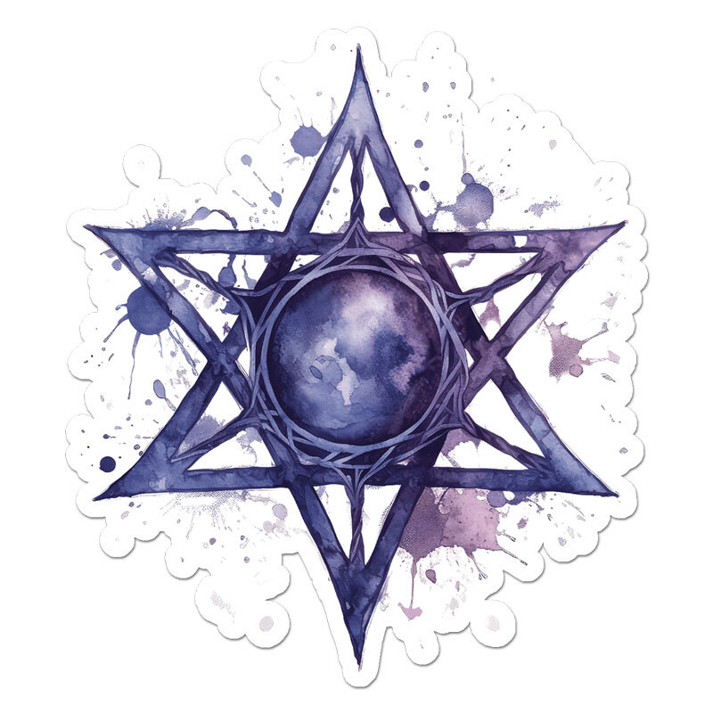Pentagram Star, Vinyl Decal Sticker, Indoor Outdoor, 3 Sizes, #11418
