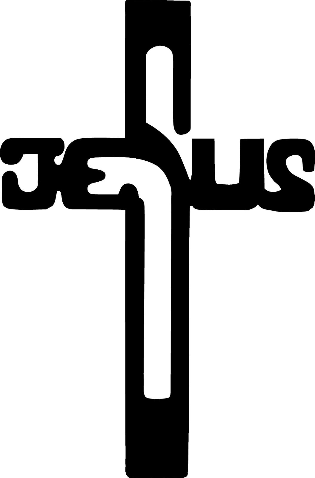 Jesus Cross Religion Church iPad Vinyl Car Window Decals Sticker Christian