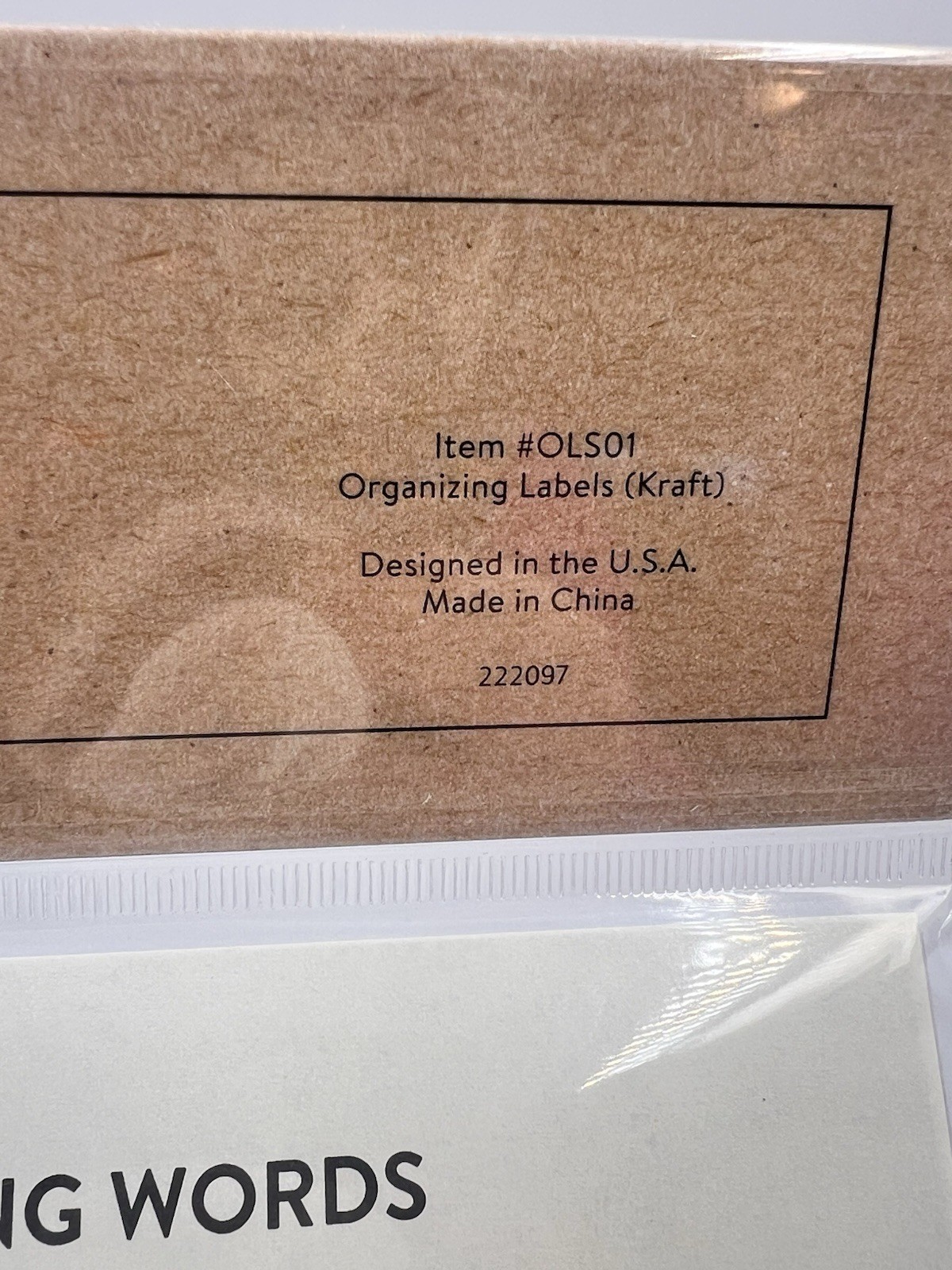 Rae Dunn Organizing Label Stickers for Pantry Bathroom Laundry kitchen 180 ct.
