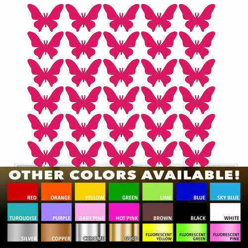 30 Butterfly Stickers Nursery Decal for DIY kids play room wall window decor
