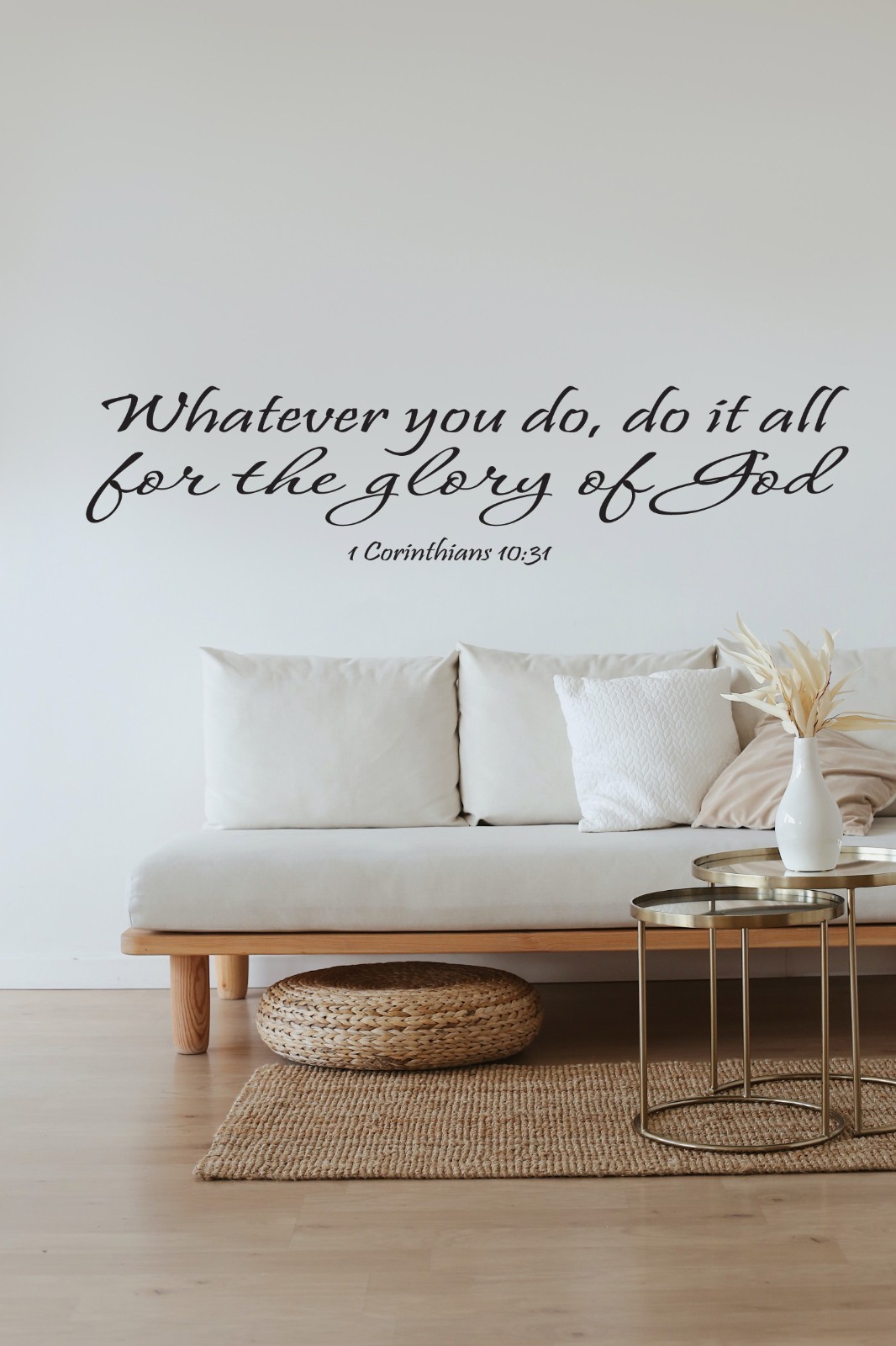 1 Corinthians 10:31 Glory of God Inspirational Bible Verse Quote Decal Vinyl