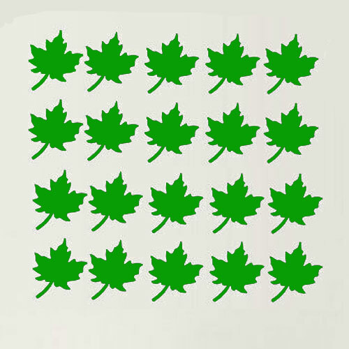 20 Maple Leaf Decal Stickers for Home DIY wall window decor party Nursery room