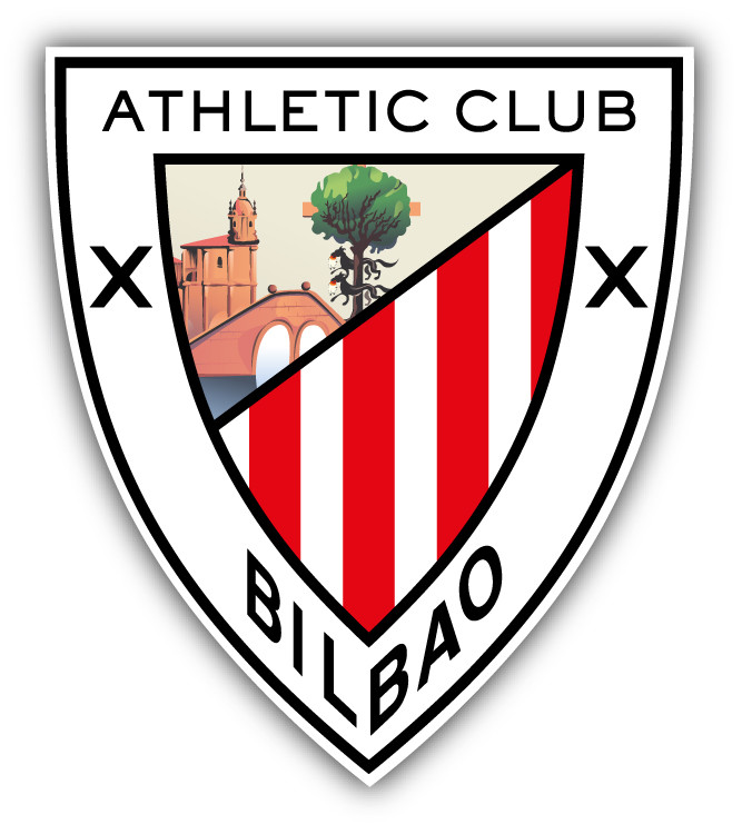 Athletic Bilbao FC Spain Soccer Football Car Bumper Sticker Decal 4" x 5"