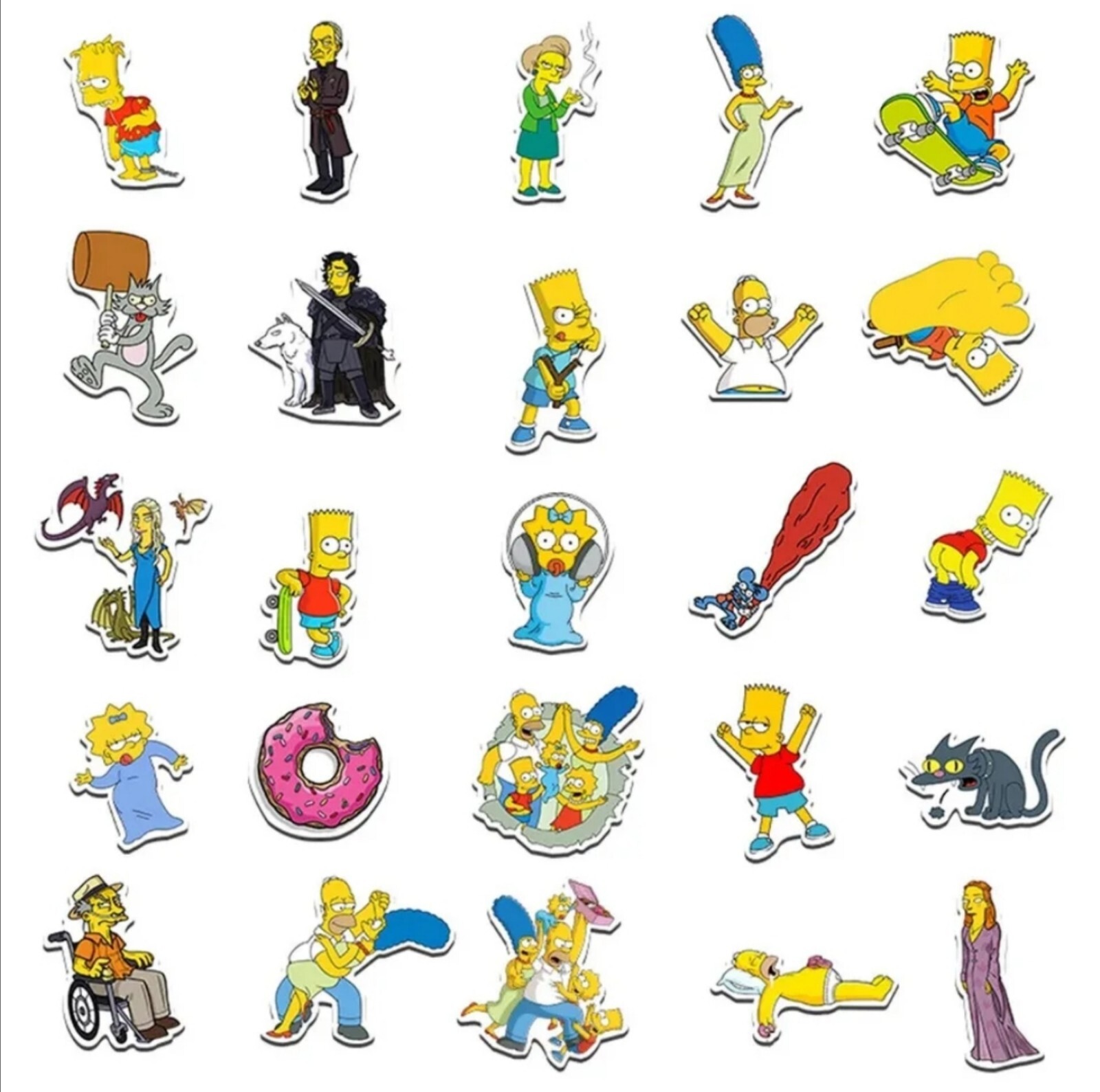 10 PCS The Simpsons TV Show Stickers BRAND NEW