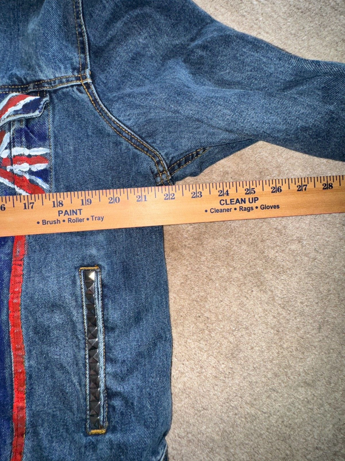 DEF LEPPARD DENIM HANDMADE JACKET- BETTER TO BURN OUT THAN FADE AWAY- PHOTOGRAPH