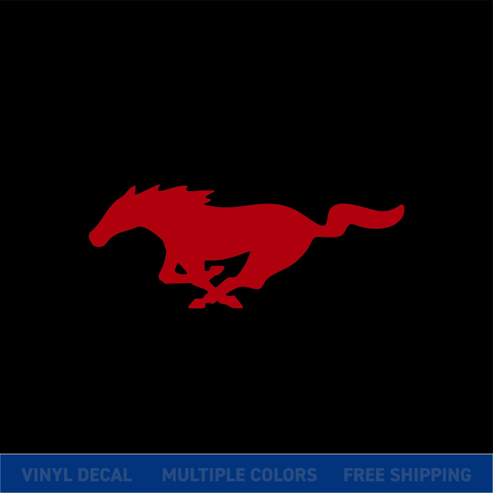 Mustang Horse Logo Decal – Car Truck Window Sticker – Ford Pony Vinyl Graphic
