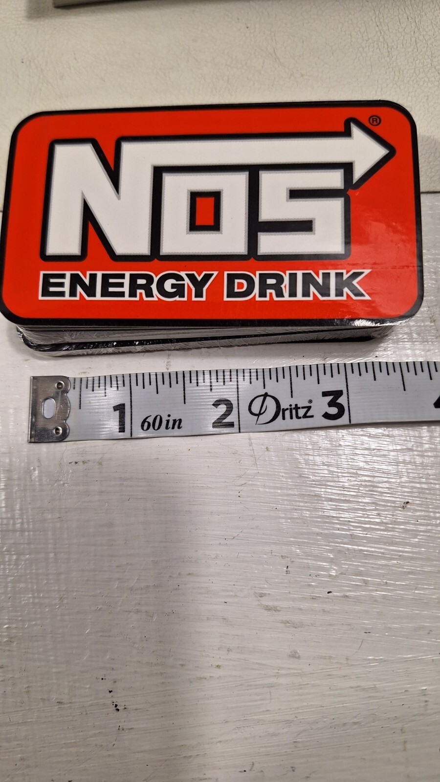 (5) NOS Energy Drink Racing Sticker Decal Car Window Wall Bumper 3.5” Skateboard