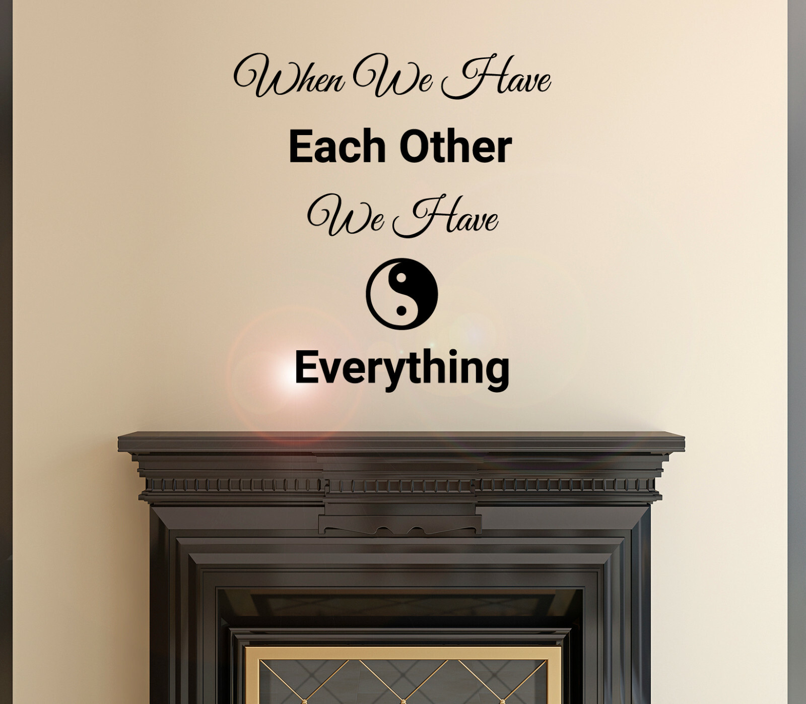 Wall Decal Quote Everything Love Home Family Interior Vinyl Decor gz432