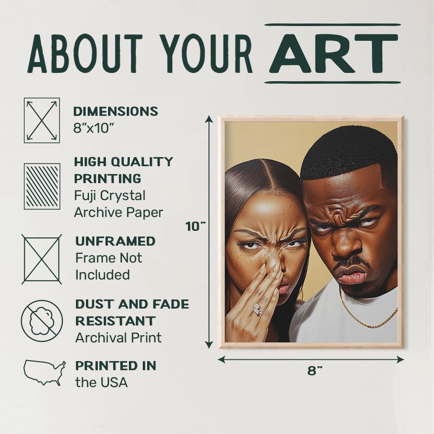 Hilarious Bathroom Wall Art Accessories – African American Wall Art Print – B…