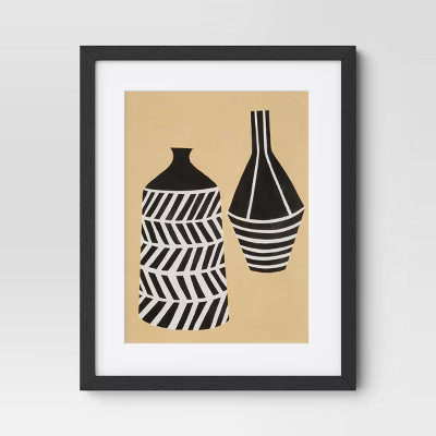 Threshold Poster Modern of 2 16"x20" Set Vase I II Wall Art
