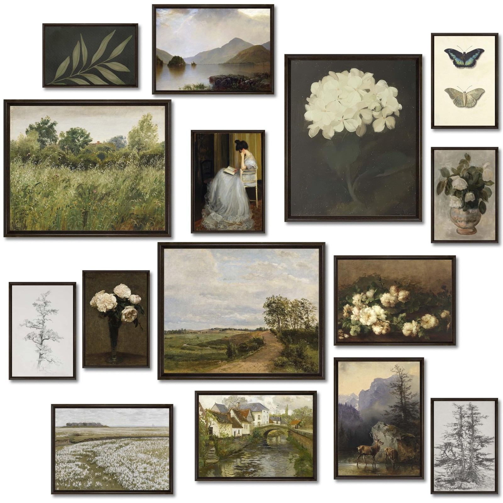 MAZUKO 15 Pcs Vintage Wall Art Decor, Vintage Posters for Room, Vintage Art P…