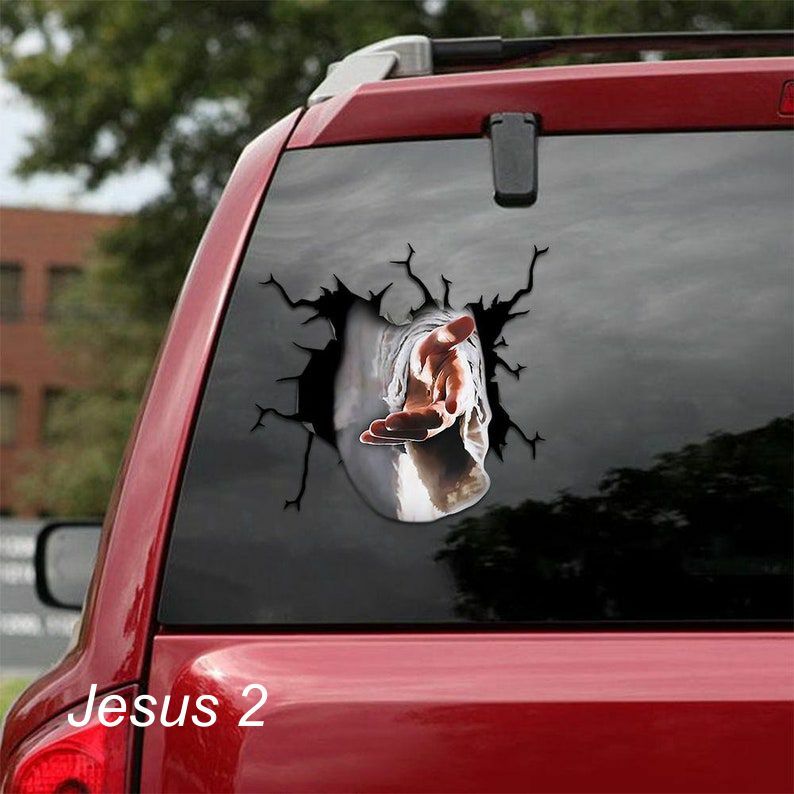 LARGE-SIZED CAR DECAL – CHRISTIAN RELIGION – 6 CHOICES