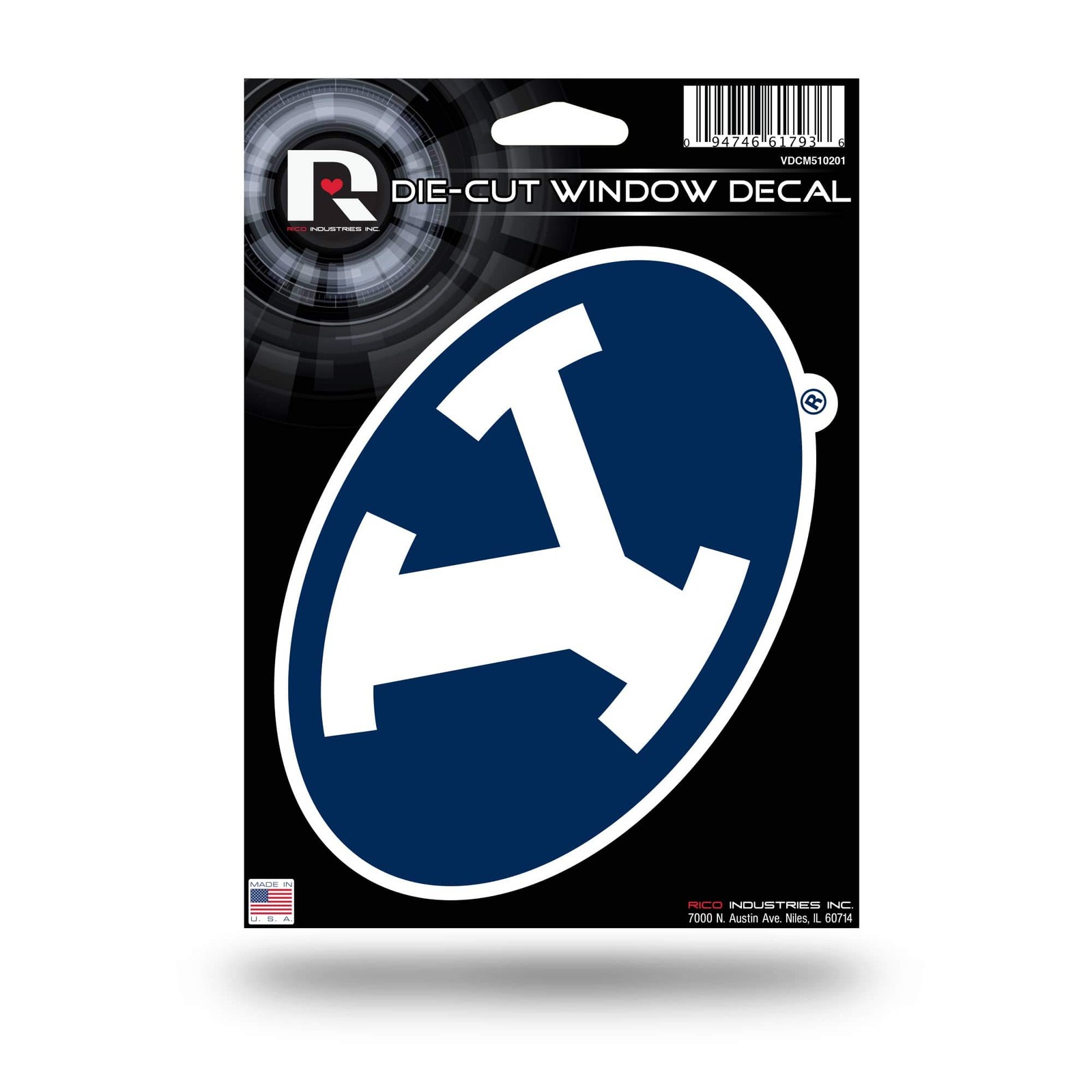 Die Cut Vinyl Decal Team Logo 5 x 7 Inches Weather Resistant Made in USA