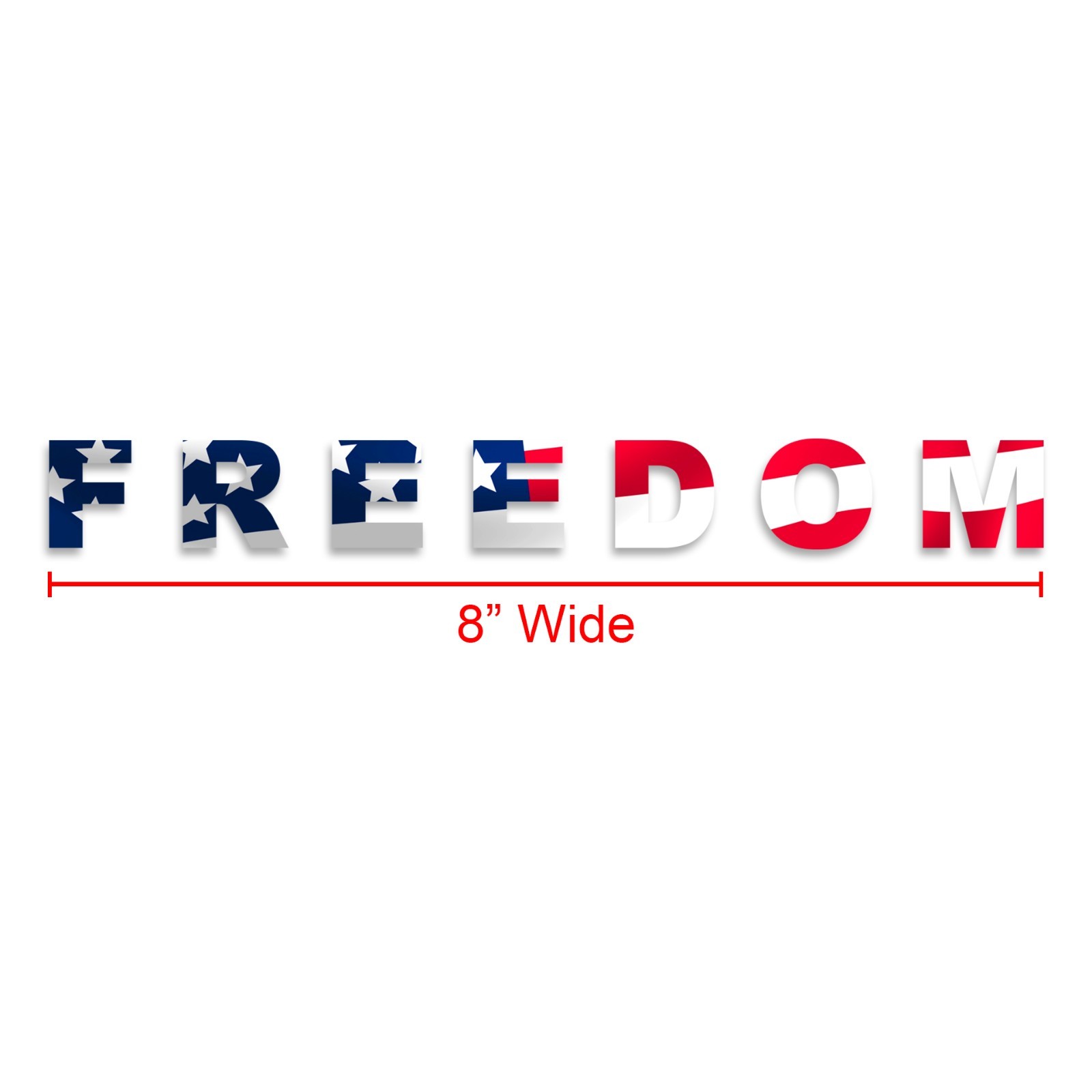 FREEDOM Patriotism Vinyl Decal Sticker – Die Cut Waterproof – Charlie Kirk USA